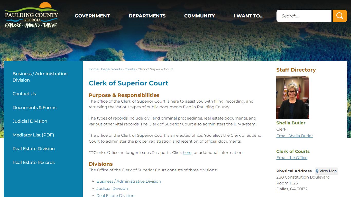 Clerk of Superior Court | Paulding County, GA